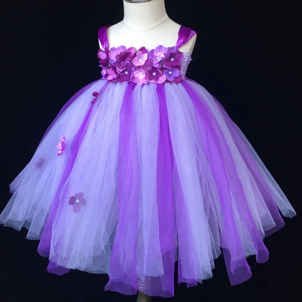 girls purple tulle dress