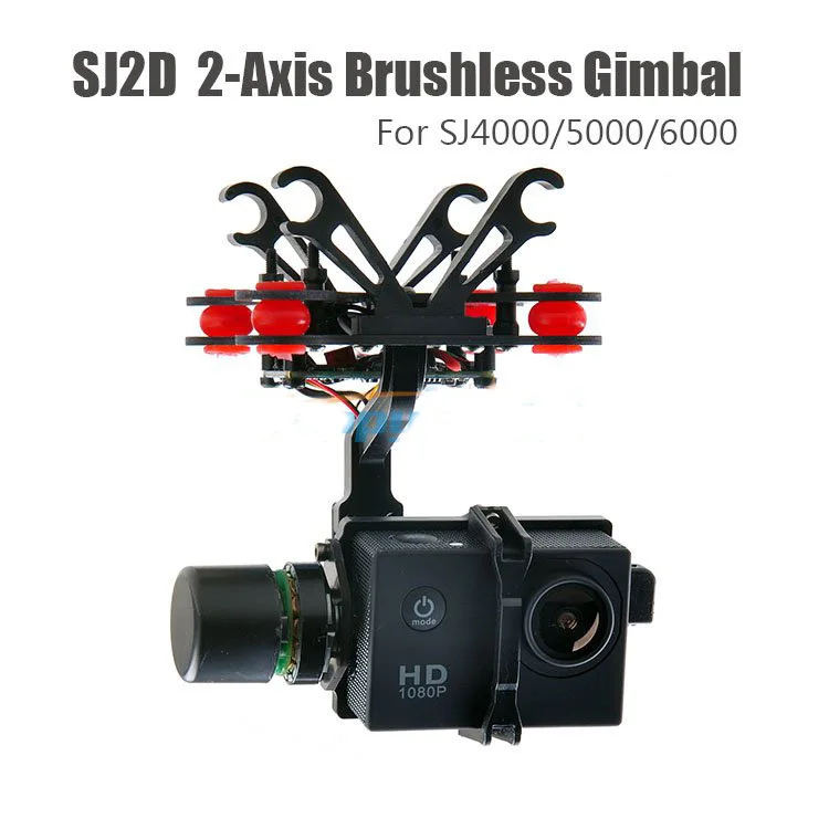 

SJ2D 2-Axis Brushless Gimbal w/ AV Cable for SJ4000 /SJ5000 /SJ6000 Camera for FPV Multicopter HMF S550,Tarot 650, Phantom 1