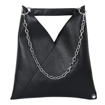 

black bolsos mujer de marca famosa 2019 Women New Simple Handbag Retro Chain Messenger Bag Fashion Shoulder Bag ##4