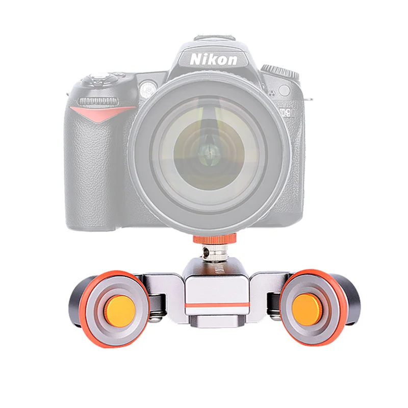 YELANGU Electric Dolly 3-Wheel Pulley Car Rail Rolling Track Slider With Manual Remote Control For Smart Phone DSLR Camera