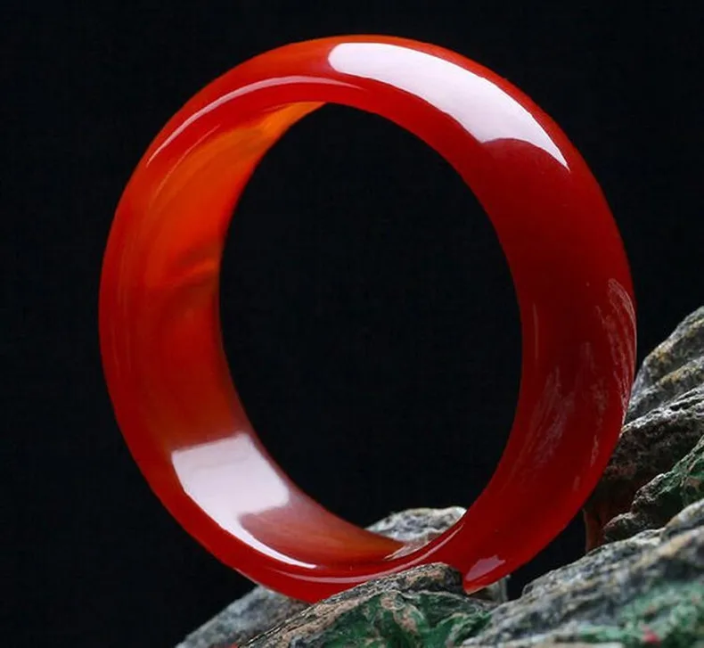 

Natural Red Agate Bangle Red Chalcedony Bracelet Jade Bangles Widen Bracelet Bohemian Jade Jewelry For Mom GIft