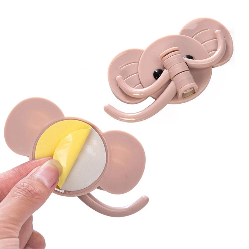 QuickDone-Decorative-Wall-Key-Holder-Cute-Elephant-Plastic-Wall-Shelf-Rack-Hook-Kitchen-Organizer-Bathroom-Accessory-HG0552 (8)