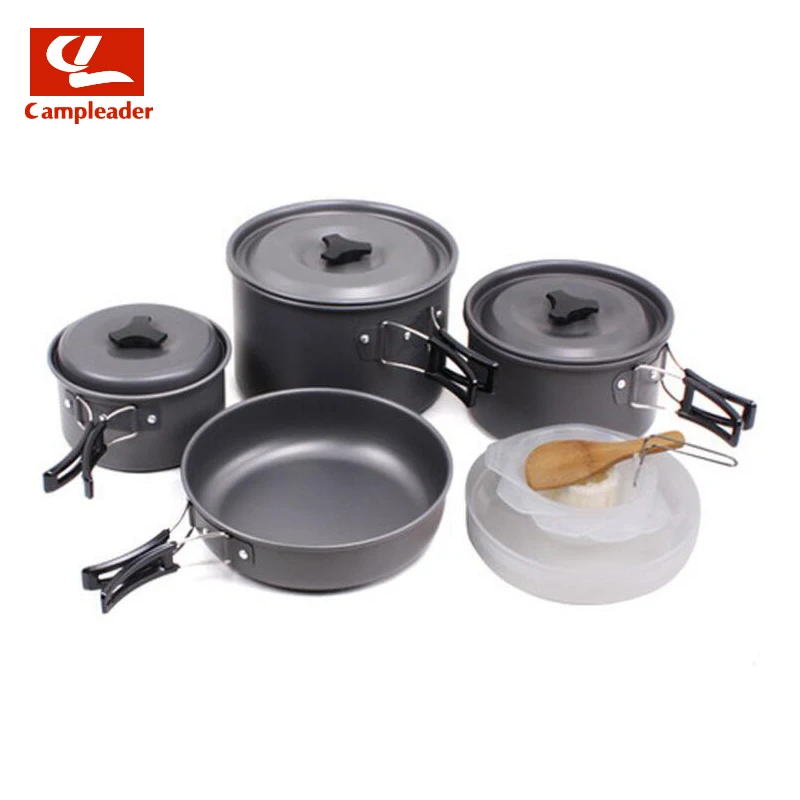 

Outdoor 4-5 People Picnic Cookware Combination Multi-person Portable Camping Set Pot Alumina Pot Set DS-500 CL309