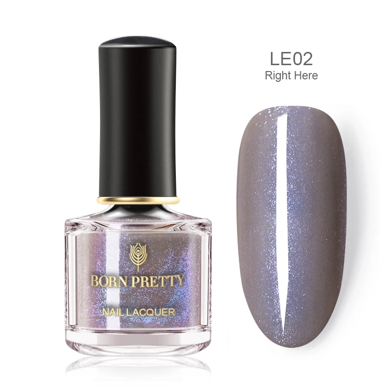 BP-LE02 Right Here BORN PRETTY 6 мл Блестящий лак для ногтей Блестящий мерцающий розовый жемчуг цветной лак для ногтей сухой на воздухе маникюрный лак - Цвет: BP-LE02 Right Here