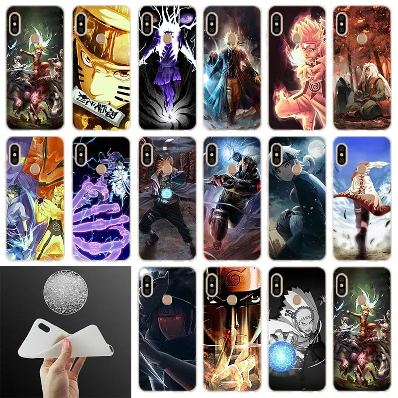 

Phone Case HOKAGE Uzumaki Naruto Sasuke For Xiaomi Redmi Note 7 6 5 4x redmi 7 6pro 6a s2 5a 4a 4x 5plus y3 Soft Cover Coque