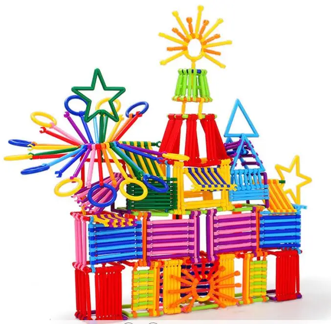 

New 128 pieces Smart Stick-shaped Blocks DIY Model Building Kits Educational Toys for Children 3-10 years