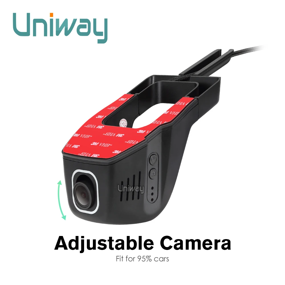 Автомобильный видеорегистратор Uniway 1080P Wi Fi ночное видение угол обзора 170