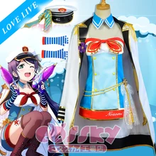 Uniforme de la Marina Traje de Marinero Amor Vivo Tojo Nozomi Niñas LoveLive Anime Cosplay de Halloween Disfraces con sombrero y guantes