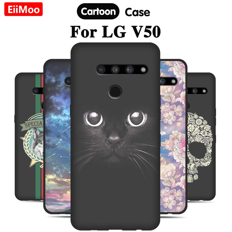 Чехол для LG V50 чехол Thinq силиконовый мягкий с милым рисунком телефона из