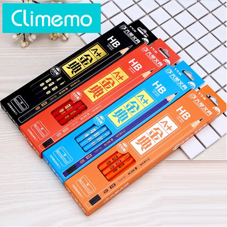 

Climemo pencil 12 Hexagonal HB Primary School Students Write Pencils, Sharpen and Skin Learning Stationery
