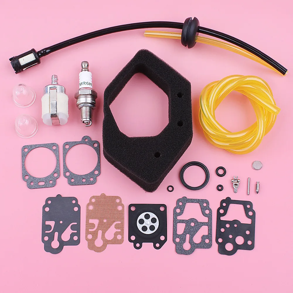 Air Fuel Filter Line Hose Grommet Kit For Honda GX25 GX 25 Primer Bulb Carburetor Repair Kit Lawn Mower Replace Spare Part