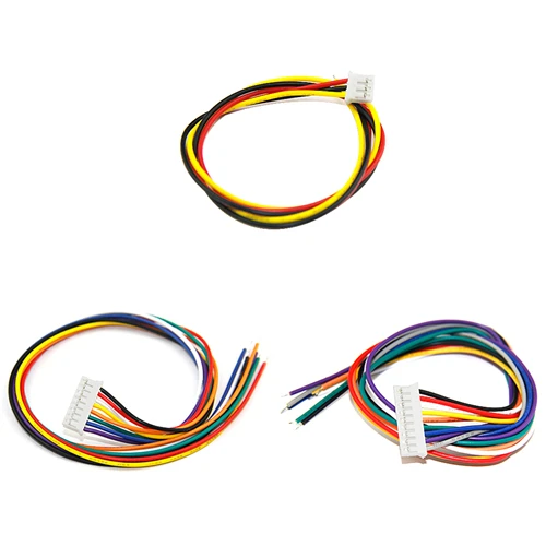 

10Pcs Sample 20cm Single PH2.0 Header 2P 3P 4P 5P 6P 7P 8P 9P 10P 11P 12P AWG26 Colorful Wire Cable