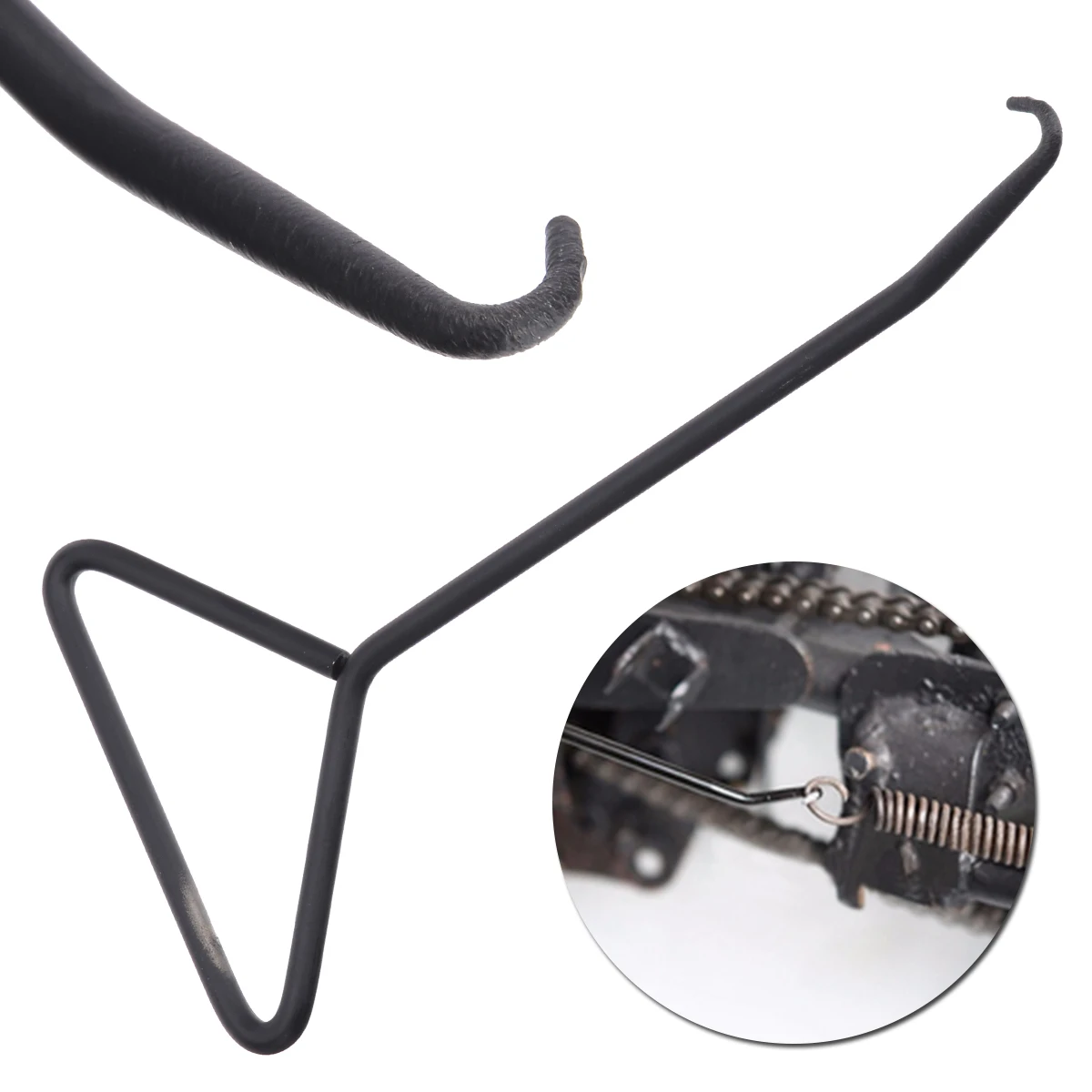 New 175x82cm T-handle Style Exhaust Stand Spring Hook Puller Tool For Motorcycle Bike For Hardware Hook Accessories