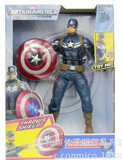 

Captain America The Winter Soldier Shield Storm Captain America PVC Action Figure Collectible Model Toy 10" 25CM CA101