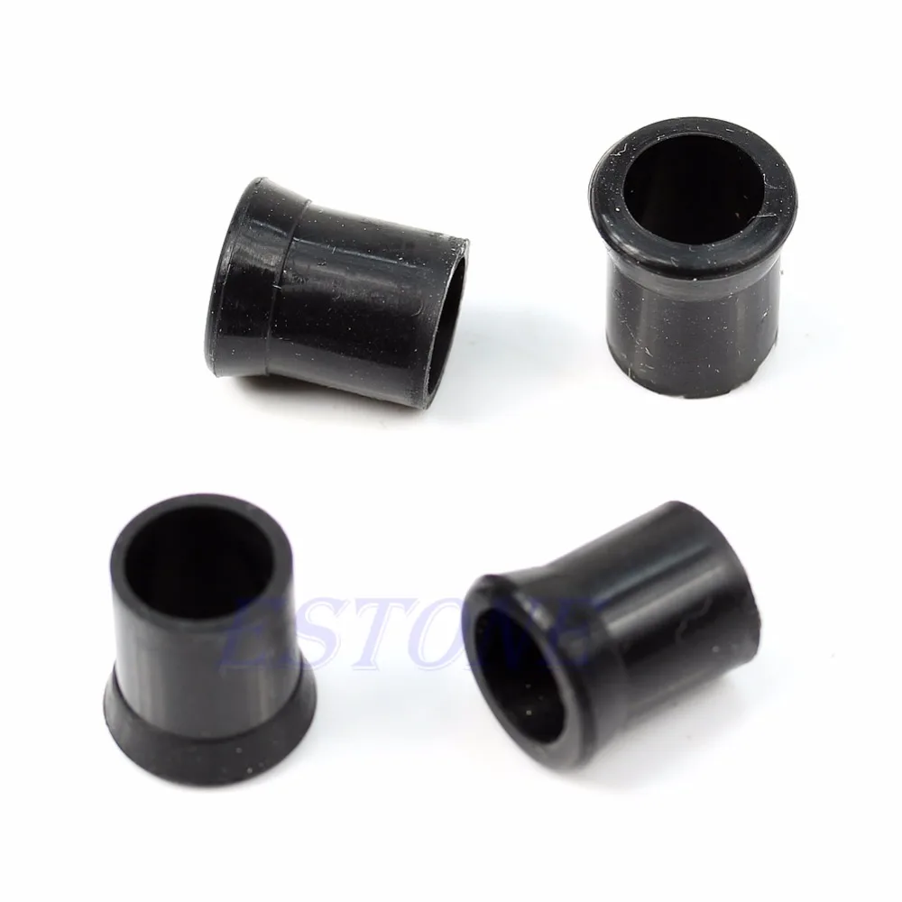 Wear Prevention Pipe Mouthpiece Protective 4PCS Black Sleeve Rubber