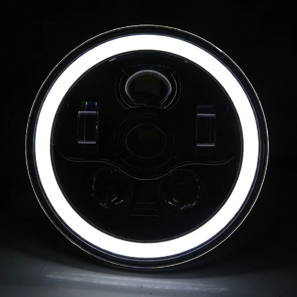 7 Inch Projector Daymaker Led Headlight HiLo Beam DRL Turn Signal For Lada 4x4 Urban Niva Jeep Suzuki Samurai LED Headlamps 4