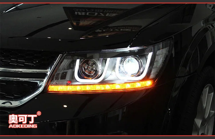 AKD автомобильный Стайлинг Для Dodge JCUV фары 2009- Journey фары светодиодный DRL Hid Freemont Angel Eye Bi Xenon луч аксессуары