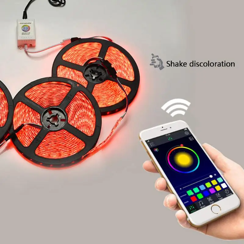 

Bluetooth LED RGB Strip Light Controller DC5-24V Wireless Control for Led Strip Bulb Downlight for Android IOS Mobil
