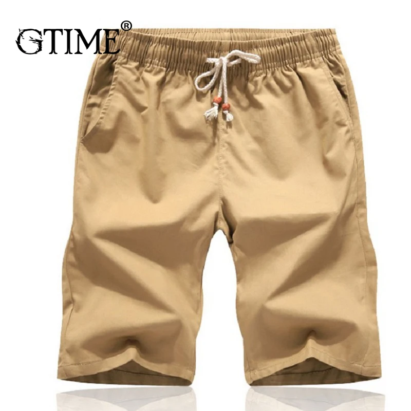 

Dropshipping GTIME Newest Summer Casual Shorts Men Cotton Men Shorts Bermuda Beach 7colors Shorts Plus Size M-5xl XJJ105