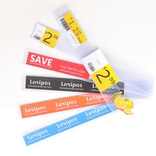 55 мм* 100 см плоский клей держатель ценника полоса рекламный листок ПВХ пластиковый знак клип данных полосы карты бирка оснастки полка канал бухта