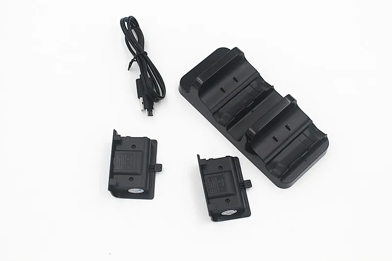 Dual Wireless Controller Charger Charging Station with 300mAh Battery