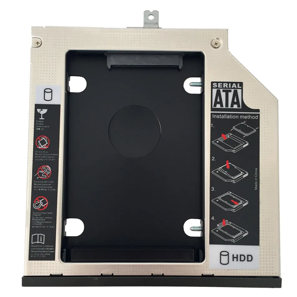 

New 9.5mm SATA 2nd HDD SSD Hard Drive caddy replacement for Lenovo Thinkpad T440p T540p W540 with bezel Hard Drive caddy