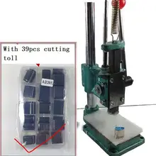 Кожаный Дырокол резак для резки с 39 шт. режущий инструмент DIY Форма кожевенное ремесло для кошелька сумка