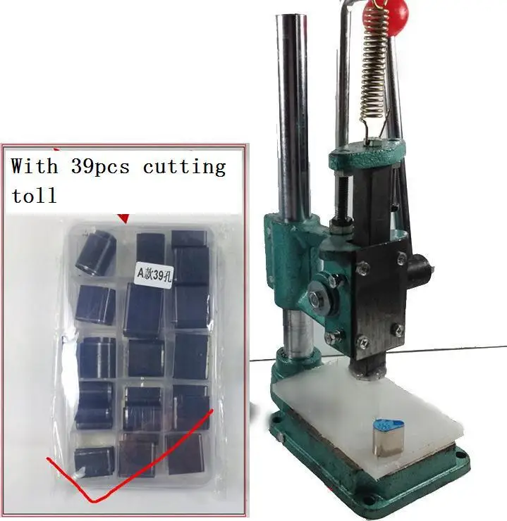 

Leather Hole Punch Cutter Cutting Machine With 39pcs cutting tool DIY Shaped Leathercraft For Wallet Shose Bag free shipping