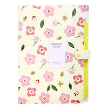 XRHYY цветочные печатные аккордеон папка для документов расширение органайзер для писем(желтый