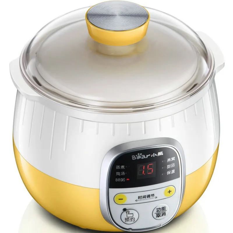 Bear 220V Electric Slow Cookers Stew Pot Soup Porridge Cookerelectric