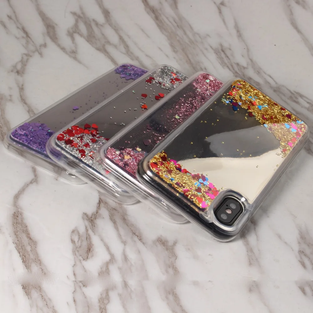 

Case for ZTE Phone Case Case for ZTE A6 A510 A610 Blade A520 L5 X7 D6 V6 Z7 PC+TPU Mirror Dynamic Liquid Quicksand glitter