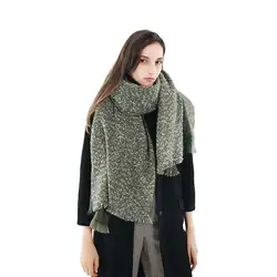 Осень-зима Для женщин шарф для девочек длинные теплые шарфы шаль для женская мода кашемир Основы шарф