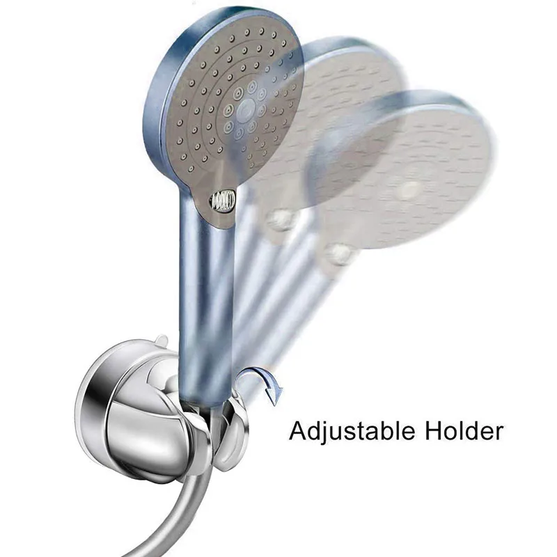 

Vacuum Suction Cup Shower Head Holder Rotatable Adjustable Angle Bracket for Bathroom LKS99