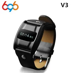 696 V3 Bluetooth Спорт SmartBand монитор сердечного ритма крови кислород Спорт умный Браслет Обнаружение для IOS Android 0,68 дюймов дисплей