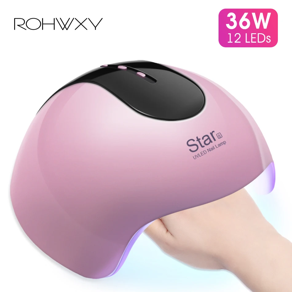 ROHWXY 36 W ногтей лампы для маникюра UV светодиодный светильник все сушилка лечения