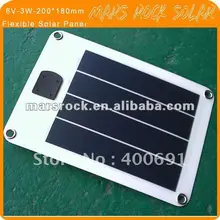 6V-3W-230*190 мм Гибкая аморфная панель кремниевых солнечных элементов