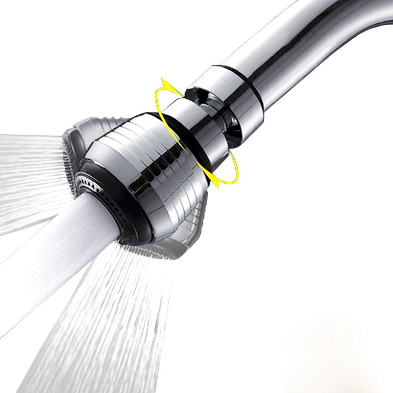 360' Rotating Faucet Extender Bubbler Splash proof Headband Valve