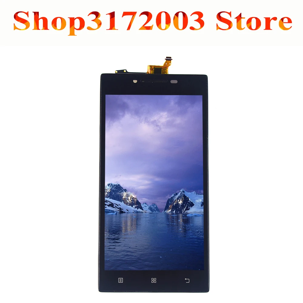 

For Lenovo P70 P70-t P70t P70-A P70A Touch Screen Digitizer Sensor Panel Glass + LCD Display Monitor Assembly + Frame