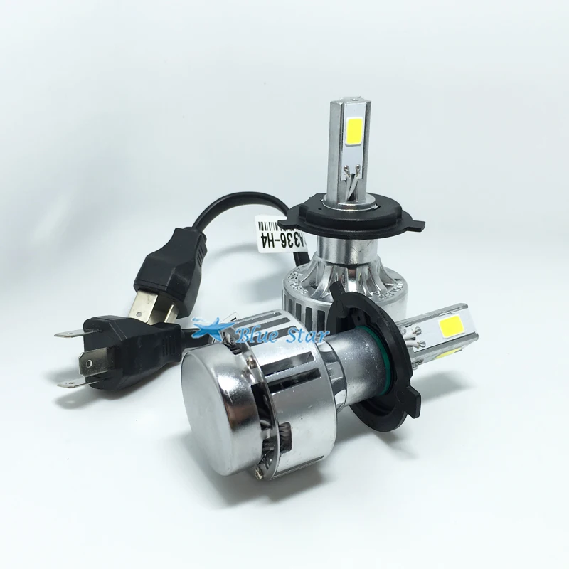 Super Bright H4 LED Headlight 72W 6600LM COB LED Car Lamp High/Low Dual