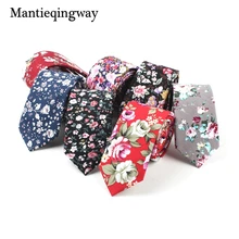 Mantieqingway бренд мужской хлопковый галстук для деловые свадебные костюмы Цветочные Галстуки галстук галстуки аксессуары