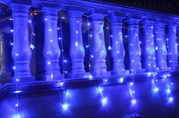 

LED STRING Strip Festival Holiday Curtain LIGHT for WEDDING,Decoration 3.5m 100SMD 16 Stars 110V/220V EU/US/UK/AU Plug