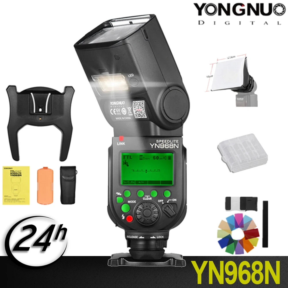 Оригинал YONGNUO YN968N YN 968N 2 4G Беспроводная Высокоскоростная синхронизация ttl 1/8000 s