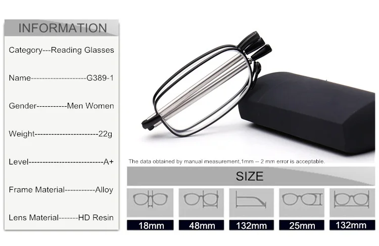 SUMONDY брендовые высококачественные складные очки для чтения для мужчин и женщин Изысканные анти усталость складные бизнес очки при дальнозоркости G389