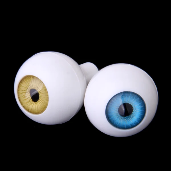 8pcs Round Acrylic Doll Eyes Eyeballs Animal Puppet Craft Plastic Safety Eyeball Halloween Props 22mm for Dolls DIY Making