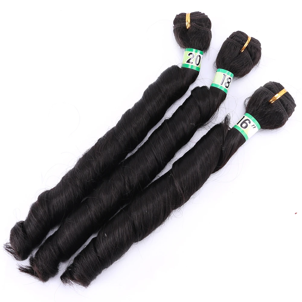 extensões de Cabelo Sintético Resistente Ao Calor cabelo da fibra