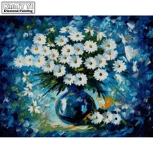 Чжуи звезда полный квадратный алмаз 5D DIY Алмазная картина фото на заказ "Цветы и вазы" 3D вышивка крестиком Мозаика Декор