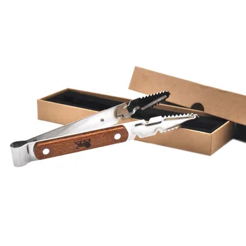 

[Hornet] Wood And Metal Clips Shisha Hookah Tobacco Charcoal Tongs Locking Tongs hookah accessories