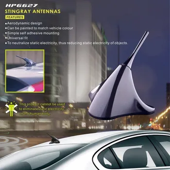 

Universal Hypersonic Waterproof Shark Fin Decorative Antenna Fresh Water Stingrayh Design Neutralize Static electric HP-6627