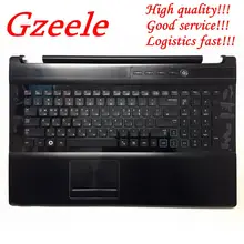 Новая клавиатура GZEELE KR, чехол для samsung NP-RF710 RF711 NP-RF711 RF710, верхний чехол, черная панель для сенсорной панели