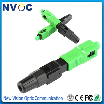 

200Pcs/Bag,Fiber Optic Fast Connector SC/APC Covered Wire Connector for Broadcasting CATV / FTTH,(<=0.3dB),60mm